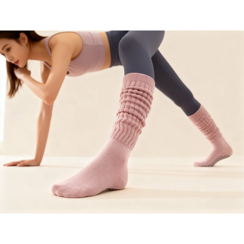 Youtube Yoga Pilates - Rutschfeste Pilates-Socken aus Baumwolle für Damen,