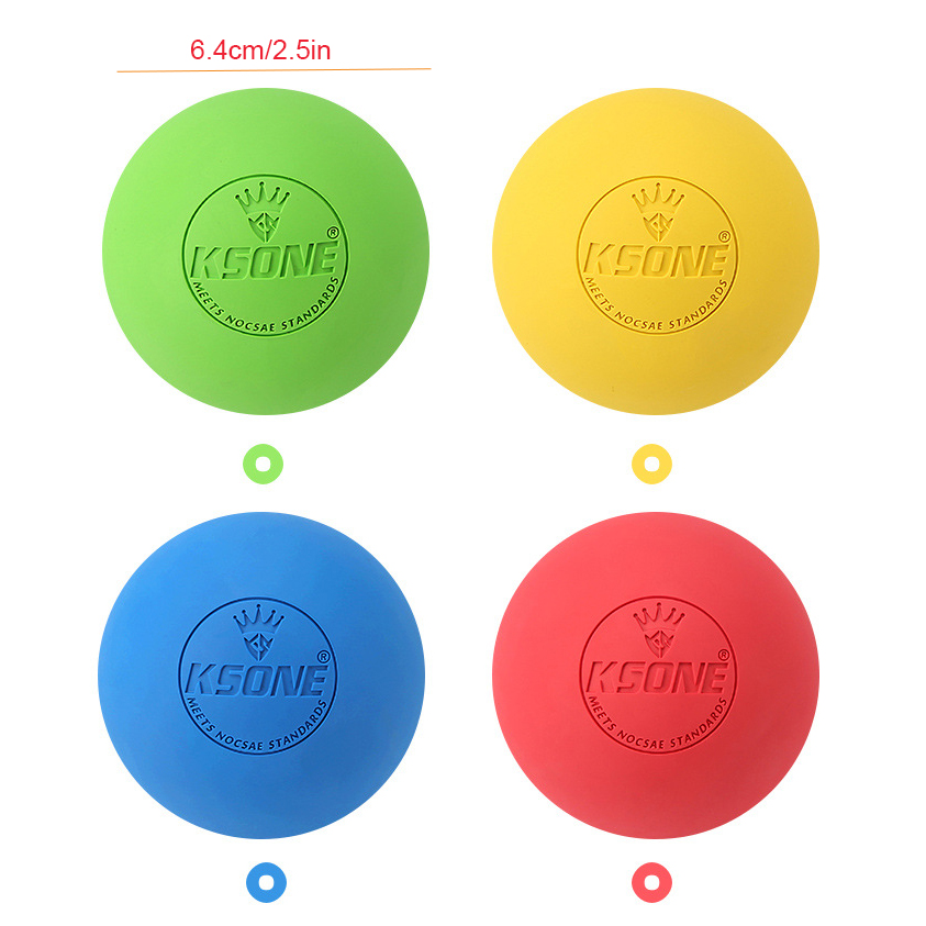 Pilates Toning Ball - Einfarbiger KSONE Yoga-Faszienball, Silikon-Pilates-Ball zur Fußmassage,