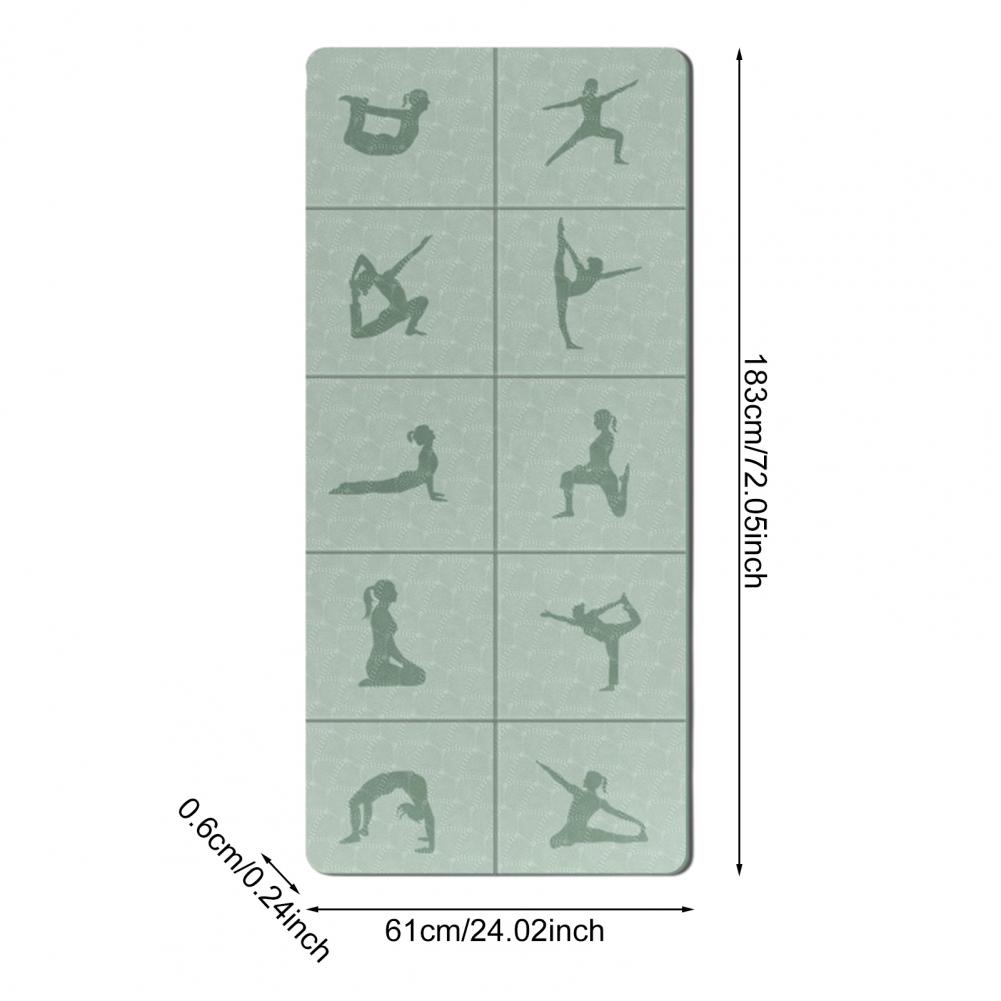 Pilates Yoga For Beginners - Faltbare Yoga-Matte, extra tragbar, für Reisen,