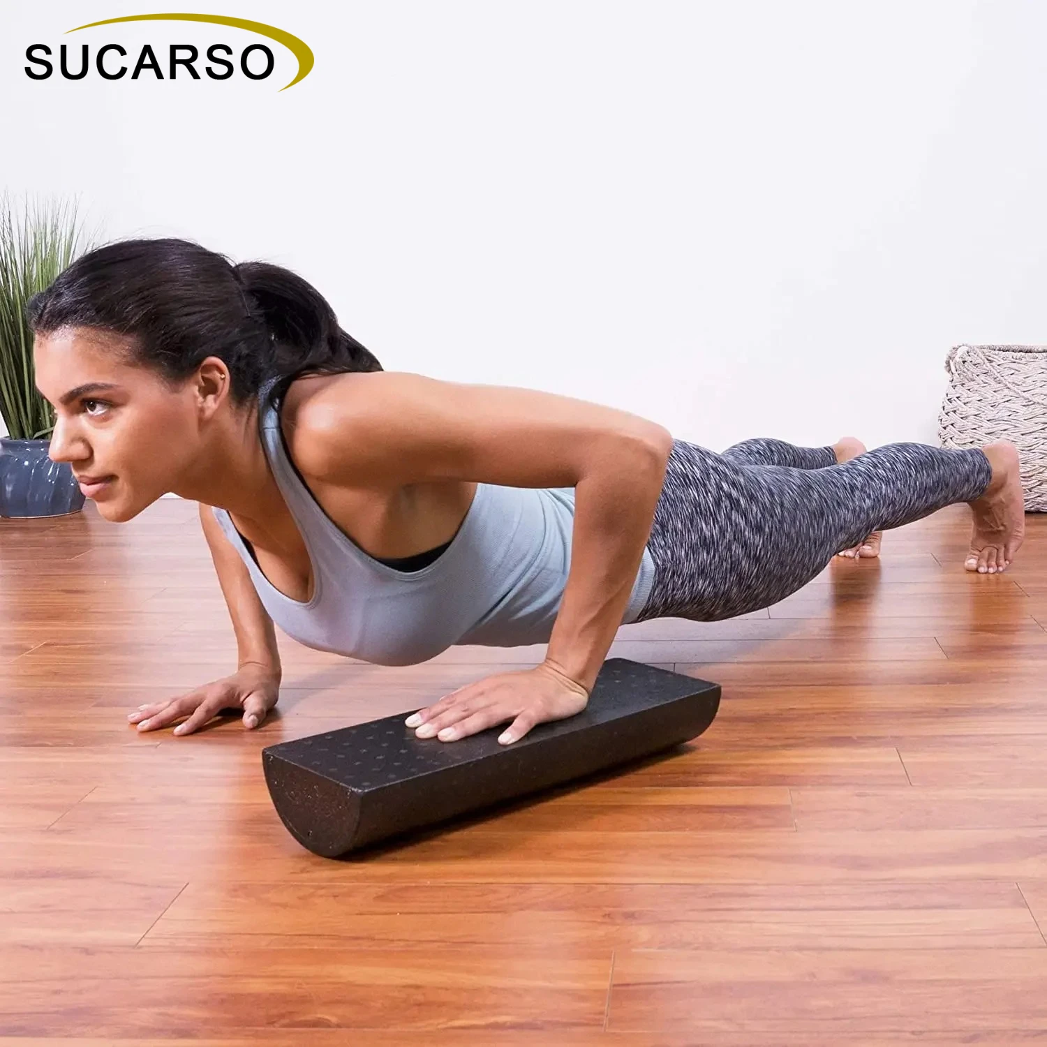 Pilates Yoga Block Exercises - Neue Halbrunde EPP-Schaumstoffrolle für Yoga, Pilates,