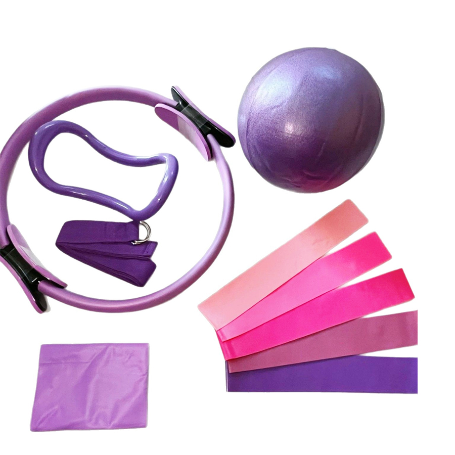 Pilates Yoga Ring - Kundenspezifisches LOGO 5-teiliges Heim-Fitnessstudio-Widerstandstraining-Fitnesstrainingsset 25 cm