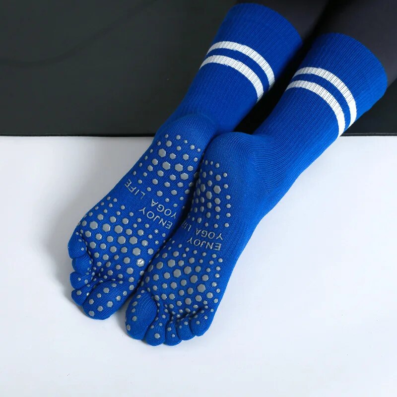 Youtube Yoga Pilates - Frauen Atmungsaktive Yoga Socken Mid-rohr Nicht-slip