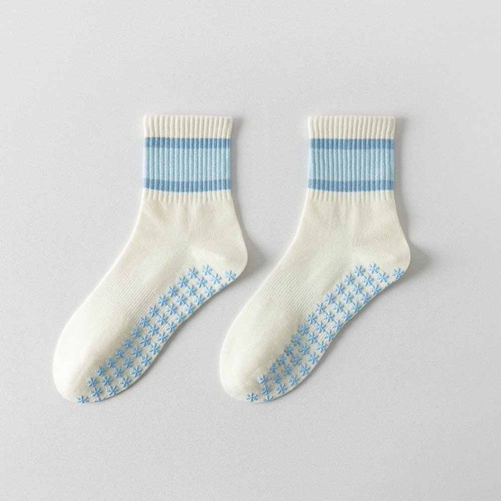 Youtube Yoga Pilates - Baumwoll-Pilates-Socken für Frauen Rutschfeste Griffige Hochelastische