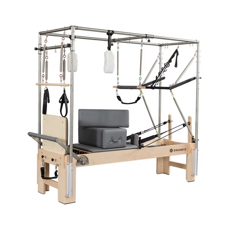Pilates And Yoga Combined - Factory Wood Pilates Reformer, vollständige Trapezkombination