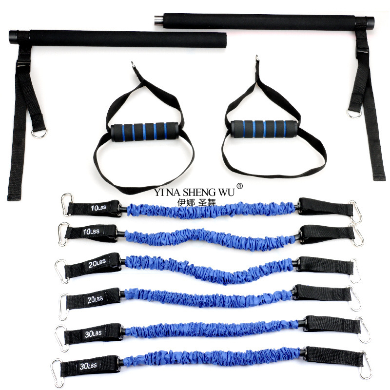 Pilates And Yoga Combined - Multifunktionale Einstellbare Pilates Stange Elastische Seil