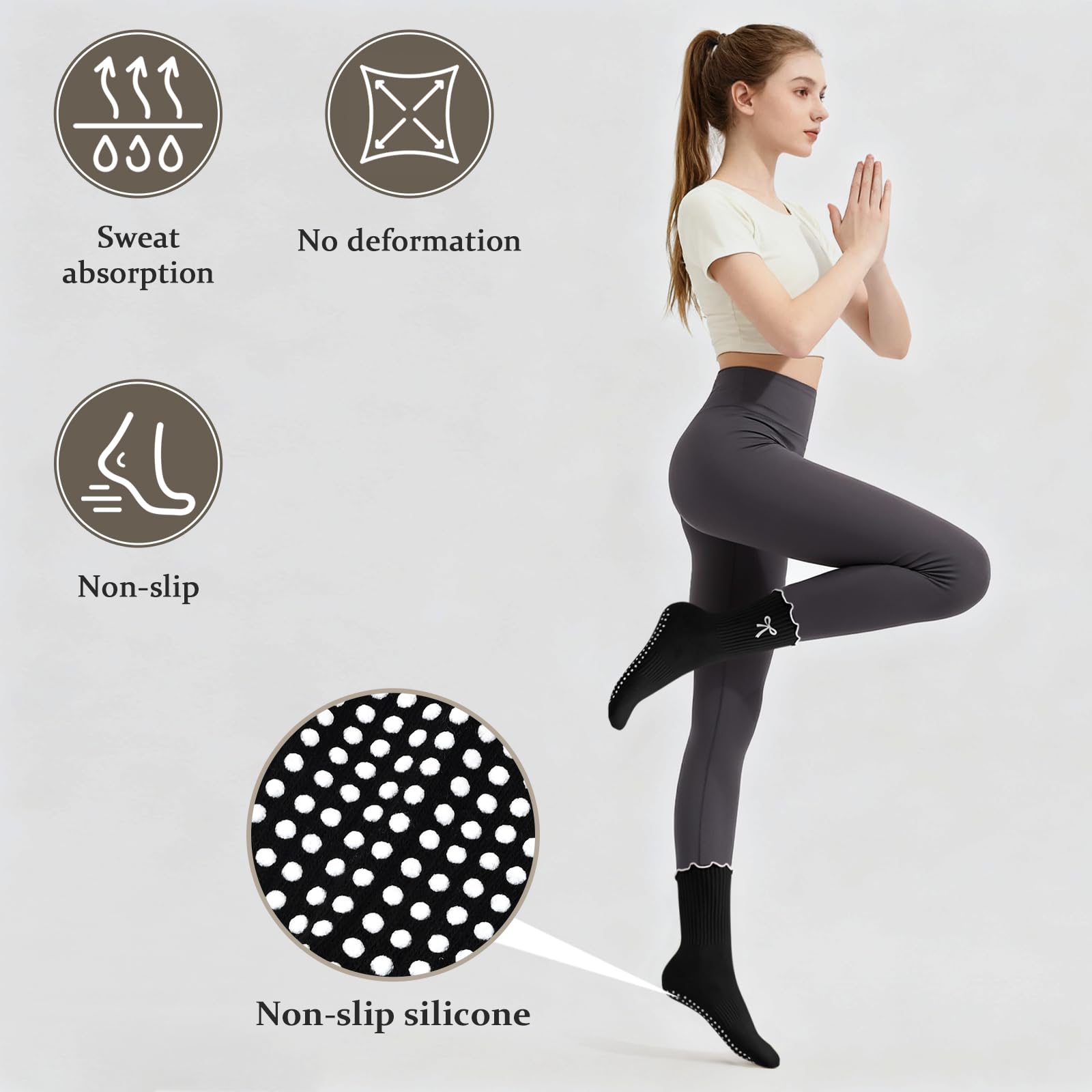 Rutschfeste Pilates-Socken aus – Youtube Yoga Pilates Bewertung und Preis
