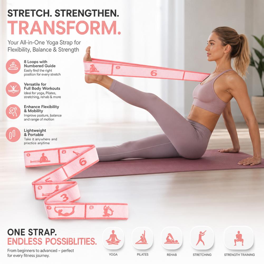Widerstandsband Yoga-Hilfsgurt – Pilates Yoga For Beginners Bewertung und Preis