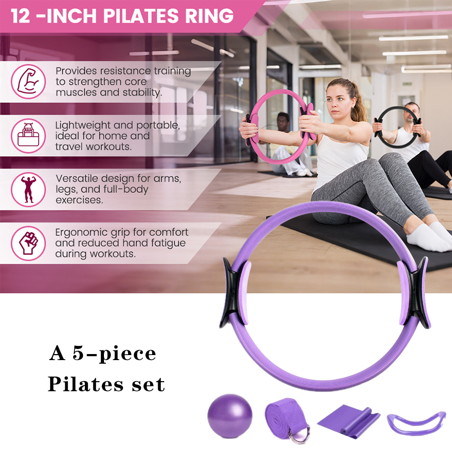 Kundenspezifisches LOGO 5-teil – Pilates Yoga Ring Bewertung und Preis