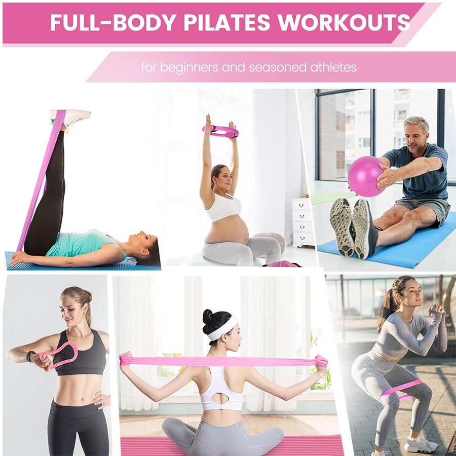 Kundenspezifisches LOGO 5-teil – Pilates Yoga Ring Bewertung und Preis