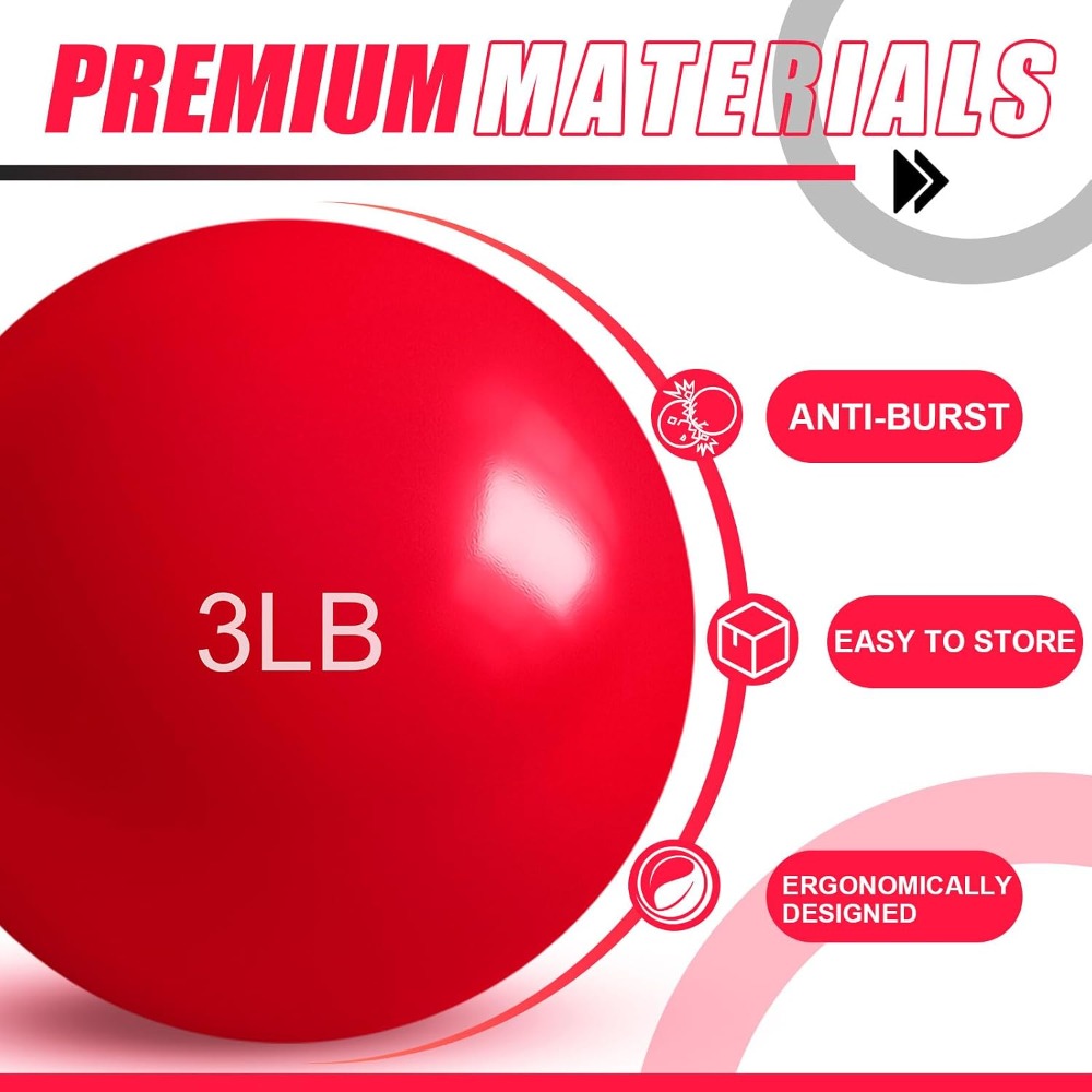1lb-5lb Gewichtete Trainingsbä – Pilates Toning Ball Bewertung und Preis